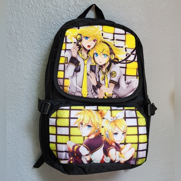 VOCALOID Kagamine Rin and Len Hatsune Miku Full-size Backpack NEW main image 4
